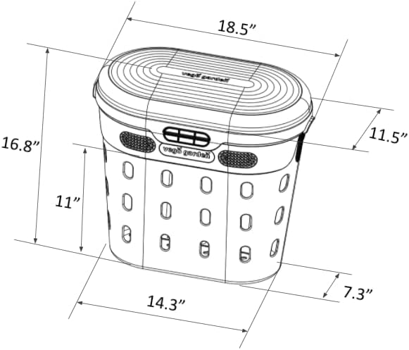 Vego Garden In-Ground Worm Composter Outdoor Farm Compost Bin 8 Gallons BPA-Free Composting System for Raised Garden Beds, Lime