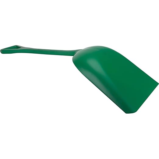 SPARTA 41077EC09 Plastic Sanitary Shovel, Food Safe Plastic Shovel For Commerical Kitchens, 14 Inches, Green, (Pack of 3)