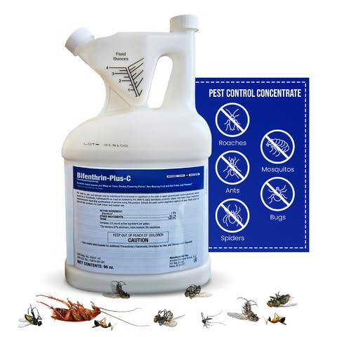 Insecticide (1 Gal) - Roach Killer Indoor Infestation, Termite Treatment, Ant Control & Wasp Spray - Home Defense Pest Control, Residential, Commercial, and Industrial Use
