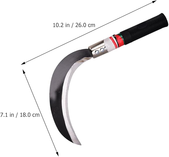DOITOOL 2pcs Weeder Device Cutter Sickle Manganese Gardening Harvest Steel Grass Hook Reaping Tool Chopping Manual Multipurpose Tree