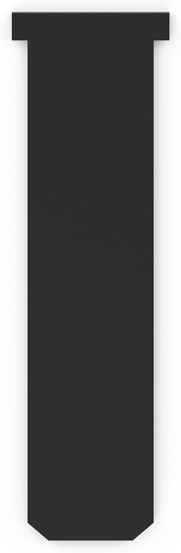 12 Pack Straight Clips 9 inch Tall for 10/12 inch Ganeekiron Galvanized Steel Edging, Black