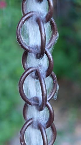 Nutshell Stores Double Loops Rain Chain - Bronze - 9 Feet