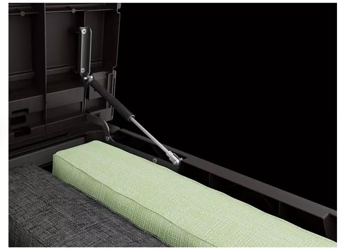 230-Gallon XXL Weather Resistant Resin Deck Storage Container Box, Outdoor Patio Garden Furniture (Brown)