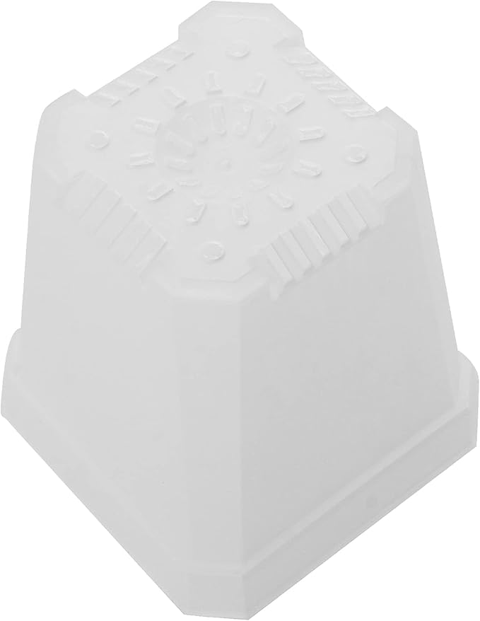 JOIKIT 120 Pack 3 Inch Clear Square Nursery Pot, Plastic Square Plant Pot with Drainage Hole, Transplant Seedling Nursery Planter for Indoor, Outdoor, Garden, Office, Balcony