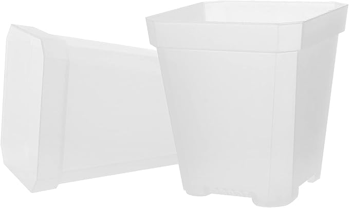 JOIKIT 120 Pack 3 Inch Clear Square Nursery Pot, Plastic Square Plant Pot with Drainage Hole, Transplant Seedling Nursery Planter for Indoor, Outdoor, Garden, Office, Balcony