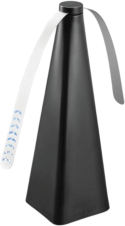Treva Bug Fan Fly Deterrent with Holographic Blades to Clear Bugs, Mosquitoes, and Flies, Battery Powered Fly Fan