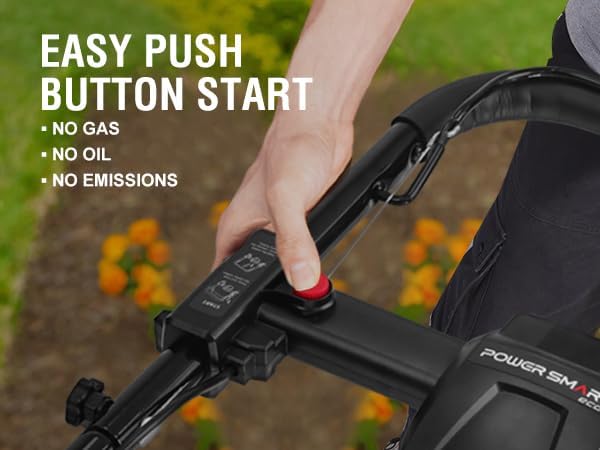 Powersmart 80V 21IN Brushless Cordless Lawn Mower Battery Lawn Mower with 6.0Ah Battery and Charger