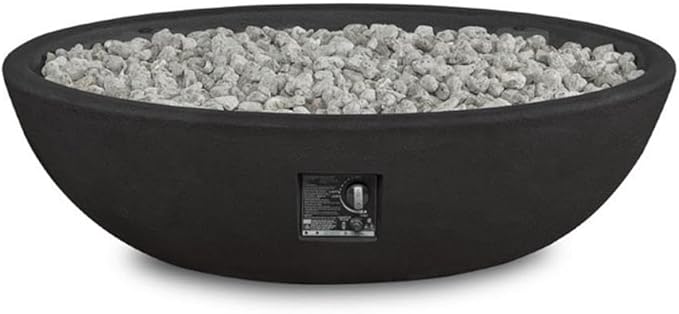 Riverside Oval Propane Fire Bowl in Shale by Real Flame
