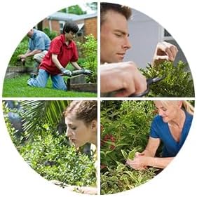 Voilamart 12 Pcs Gardening Bonsai Tool Sets Carbon Steel Garden Plant Trimming Kit Scissor Cutter Shear Heavy Duty Nylon Case Outdoor Entrenching Tools