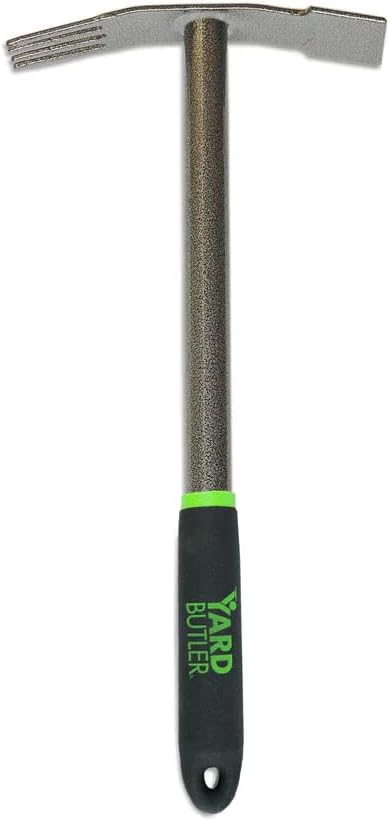 Yard Butler Terra Garden Hand Tools - Weeding Hand Tiller Tool for Efficient Gardening - Weed Remover Tool for Lawn & Garden Care - Durable Gardening Accessory, Weeder