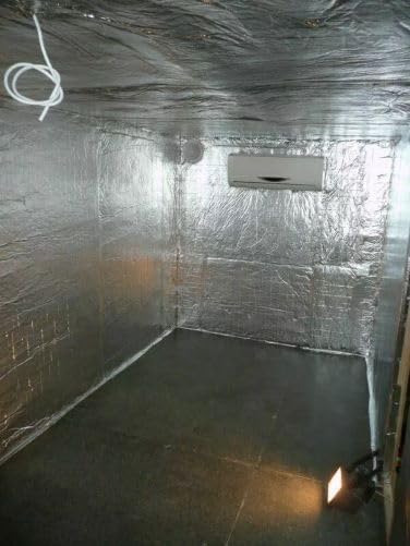 100sqft Solid Reflective Grow Room Box Mylar Film Foam Insulation Vapor Barrier