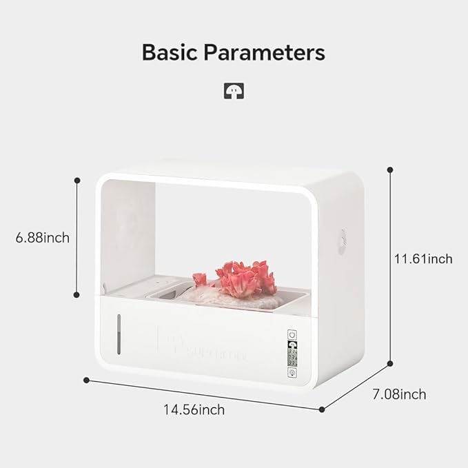 Indoor Mushroom Growing kit Includes Mushroom Grow Light,Fresh air System,Temperature,Automatic humidification for Shiitake Mushrooms,Lions Mane Grow kit,Gardening Gifts