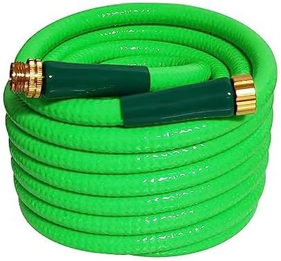 Garden Hose 50 ft Heavy Duty Water Hose 5/8,180 PSI Kink Resistant,Heavy Duty, Lightweight, Flexible Hose for Plants,Lawn & Garden Watering Equipment, 3/4 Solid Fittings (50ft)
