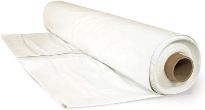 Farm Plastic Supply - 6 Mil White Plastic Sheeting - Overwintering Film, 6 Mil White Plastic Film, Greenhouse Plastic, Durable Plastic Sheeting (16' x 100')