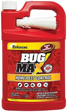 Enforcer BugMax Home Pest Control - EBM128 (Case of 4) - Kills Roaches, Ants, Fleas, Ticks, termites, Carpenter Ants, Brown Recluse Spiders, Black Widows, Carpenter Bees and Bedbugs