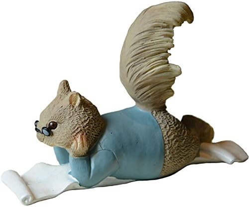 Garden Squirrel Figurine- Learning Grandfather Squirrel Statue