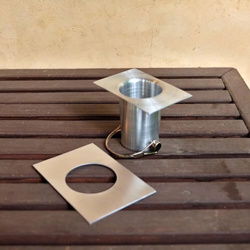 Nutshell Stores Origami Rain Chain - Stainless Steel - 20 Feet