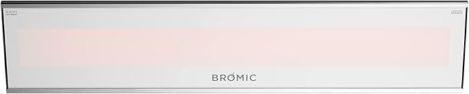 Bromic Platinum Smart Heat Marine 3400W Electric Patio Heater - Radiant Infrared, 220V-240V, White Finish - BH0320018