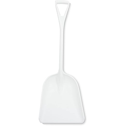 SPARTA 41077EC02 Plastic Sanitary Shovel, Food Safe Plastic Shovel For Commerical Kitchens, 14 Inches, White, (Pack of 3)