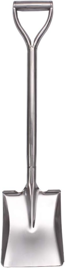 31.5 Inch Flat Head Garden Shovel, D Handle Square Flat Spade Shovel for Gardening, All Stainless Steel Made