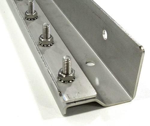 Strip Curtain Door Hardware - 304 Stainless Steel Strip Door Hanger, Universal Jamb or Wall Mount, Commercial Industrial use Plastic Strip Door Hanger - 6 Foot (Two 3 Foot Sections)