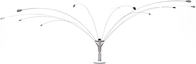 Bird B Gone - Bird Spider 360 Repellent - Deters Seagulls and Other Birds from Landing - Durable Weatherproof Design - for Boats, Docks, Roofs, Etc - Easy Installation - with PVC Base - 4ft