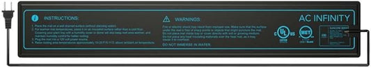 AC Infinity SUNCORE A1, Waterproof Seedling Heat Mat 3" x 20" MET & UL-Certified Heating Pad for Indoor Gardening, Hydroponics, Germination, Cloning