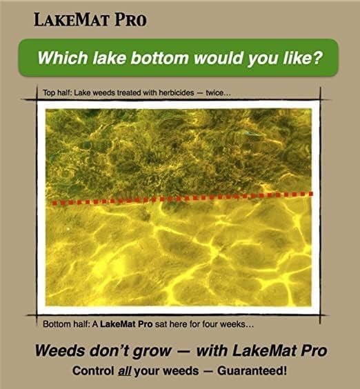 LakeMat-Pro - Lake and Pond Weed Mat for a Natural, Weed-Free Bottom – Easy and Safe Weed Control