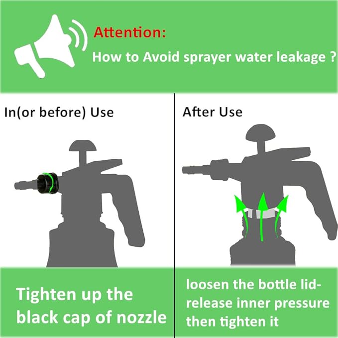 MRPAPA 2 Pack Handheld Pump Sprayer, Garden Pressure Water Spray Bottle with Adjustable Brass Nozzle for Plants (1.5L-Grey-2PCS)