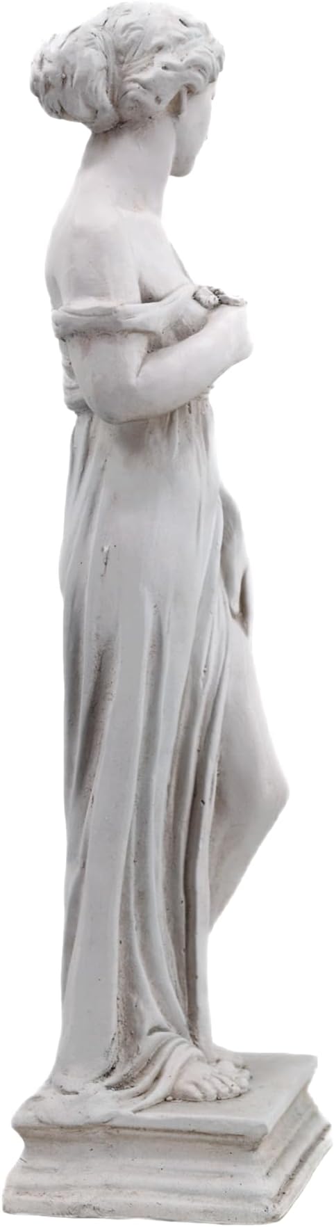 Outdoor Garden Statue Nymph Sculpture Goddess of Greek Mythology Roman Style Outdoor Patio Yard Lawn Porch Decor 32 Inch Ivory