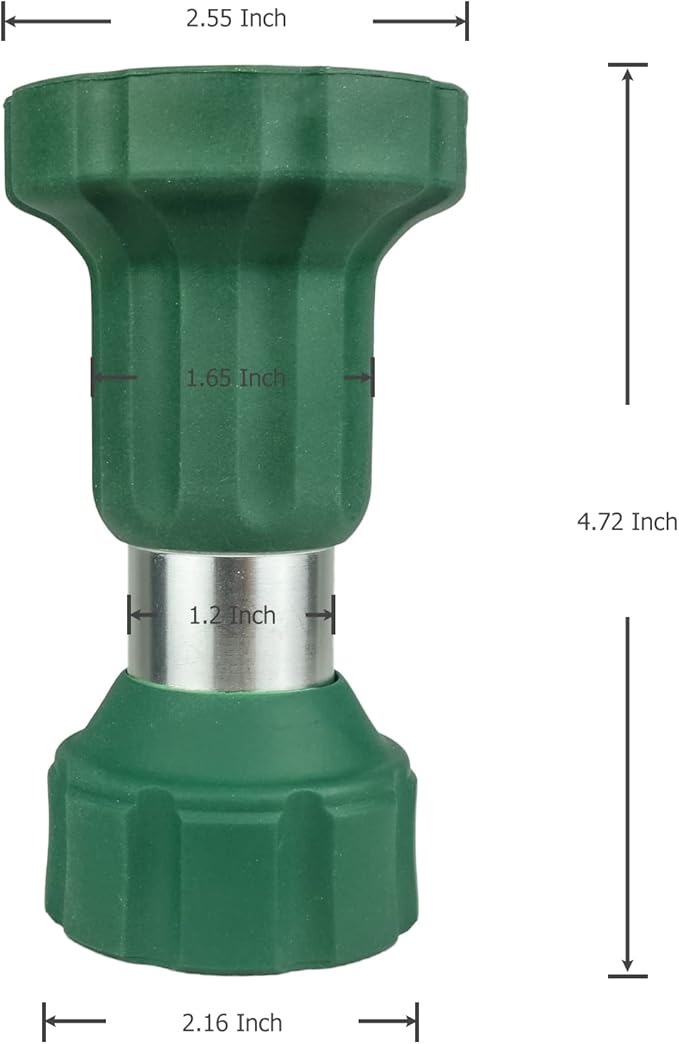 Garden Hose Nozzle Heavy Duty Metal Water Nozzle with Adjustable Watering Patterns High Pressure Hose Nozzle Sprayer, Pefect for Washing and Cleaning