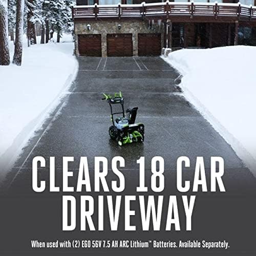 EGO Power+ SNT2406-4 24-Inch 56-Volt Lithium-Ion Cordless Self-Propelled 2-Stage Snow Blower with Peak Power - (4) 10.0Ah Batteries and (2) Turbo Chargers Included