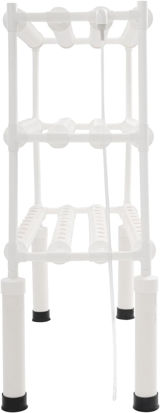 Hydroponics Growing System 108 Plant Sites, 3 Layers Food-Grade PVC Gardening System Grow Kit, Indoor Garden Planter with Water Pump & Timer, Hydroponic Germination Kit for Gardening Lover