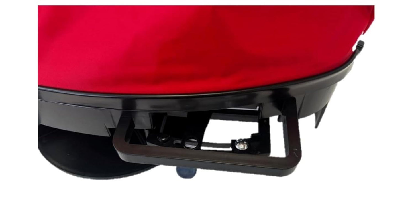 EarthWay 2750 25lb Nylon Bag Seeder/Spread with Comfortable Cross Shoulder Strap, Red with Accurate Placement with Side Spread Control and Spring Close Shutoff