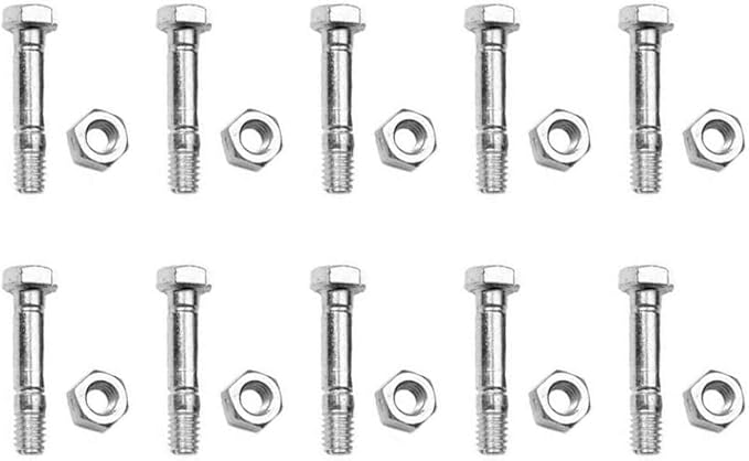 10Pack 52100100 521001 Shear PINS & Bolts for Ariens Snowthrower