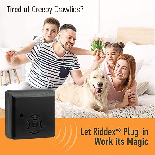 Riddex Sonic Plus Ultrasonic Pest Repeller, Plugs in with extra Outlets Indoor Use - Insect Repellent - Bug Repellents for Home Defense - Protect Against Rodents & Insects, Chemical Free(3 Pack Black)