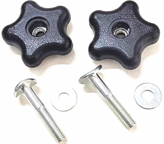 117-5976 Handle Knob and Screw Bolt Kit, Compatible with Toro Lawn Mowers/Snow Blowers Repair Part 92-2260 & 106-4161, for Most Models Toro Recycler Lawn Mower Deck Parts (2 Sets)