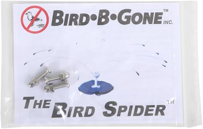 Bird B Gone - Weighted Sand Bag Base (6.5 lbs) - Stabilizer for Bird Spider 360 & Repeller 360 Deterrents - Weatherproof Blue Canvas - for Boats and Docks - Portable - Installation Hardware Included