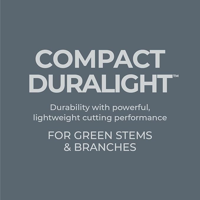 Woodland Tools Duralight Compact Lopper, 16 Inch Anvil Branch Cutter with Gear Assist and Glass-Filled Nylon Handles, Lightweight Tree Pruner for Dry Branches, Tight Spaces, and Everyday Yard Work