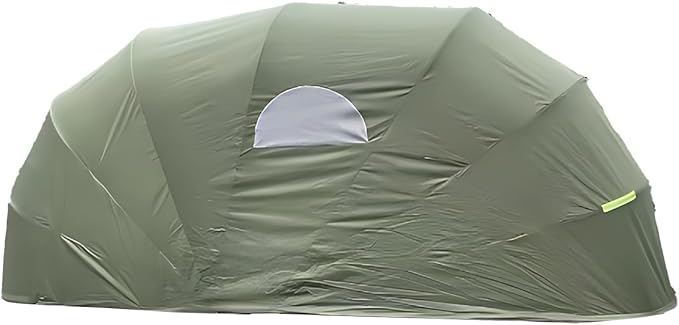 Car Port Portable Storage Shed Carport Canopy Carports Metal Carport Round Style Outdoor Storage Shed Lockable for Automotive Use Anti-Snow Waterproof(Green)