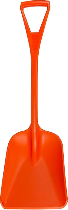 SPARTA 41077EC24 Plastic Sanitary Shovel, Food Safe Plastic Shovel For Commerical Kitchens, 14 Inches, Orange, (Pack of 3)