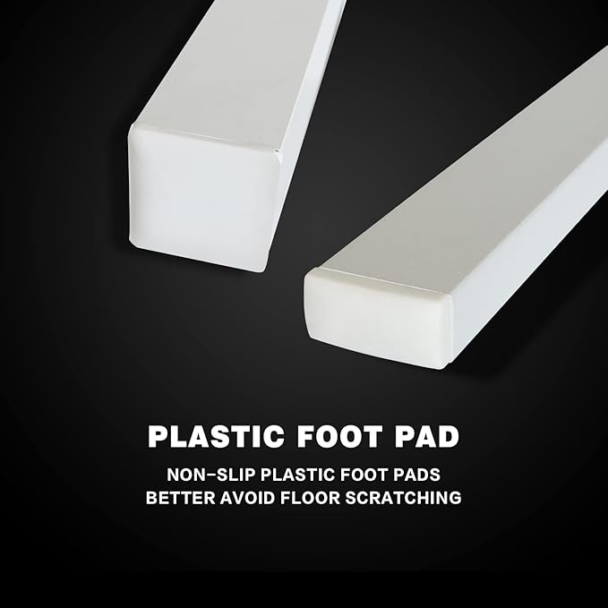 36 Inch Aluminum Outdoor Dining Table - Square Patio Table for 4-Person, Weather-Resistant Dining Table Furniture for Lawn Backyard Garden Deck Kitchen Indoor Outdoor Use (White)