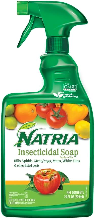 Natria Insecticidal Soap, Ready-to-Use Garden Bug Treatment, Insect Killer for Indoor and Outdoor Plants, 24 Ounce