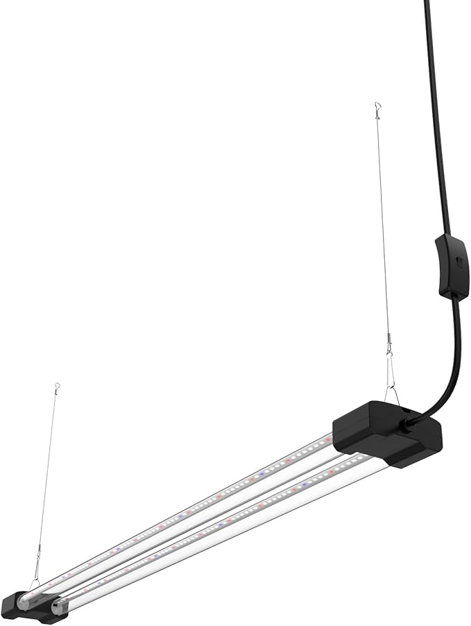 3FT LED Succulent Terrarium Plant Grow Light Linkable Full Spectrum Daylight with Enhanced 660nm Red and 450nm Blue LightTech Indoor Lighting Fixture (3 FT)