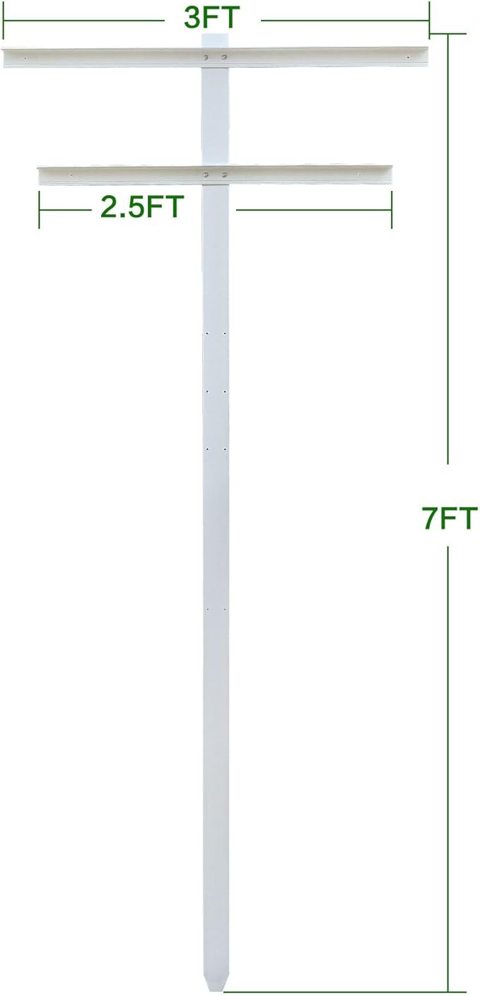 MRGARDEN Raspberry Trellis with Adjustable Arms, Raspberry Stake, Vineyard Trellis 1 Pack