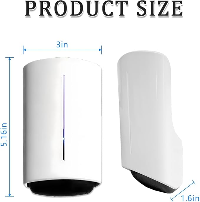 2 Pack Plug in Indoor Fly Trap, Silent and Safe Mosquito Killer, Portable Flying Insect Trap, Rapidly Flying Trap, 10 Pcs Sticky Pads, White (Small)