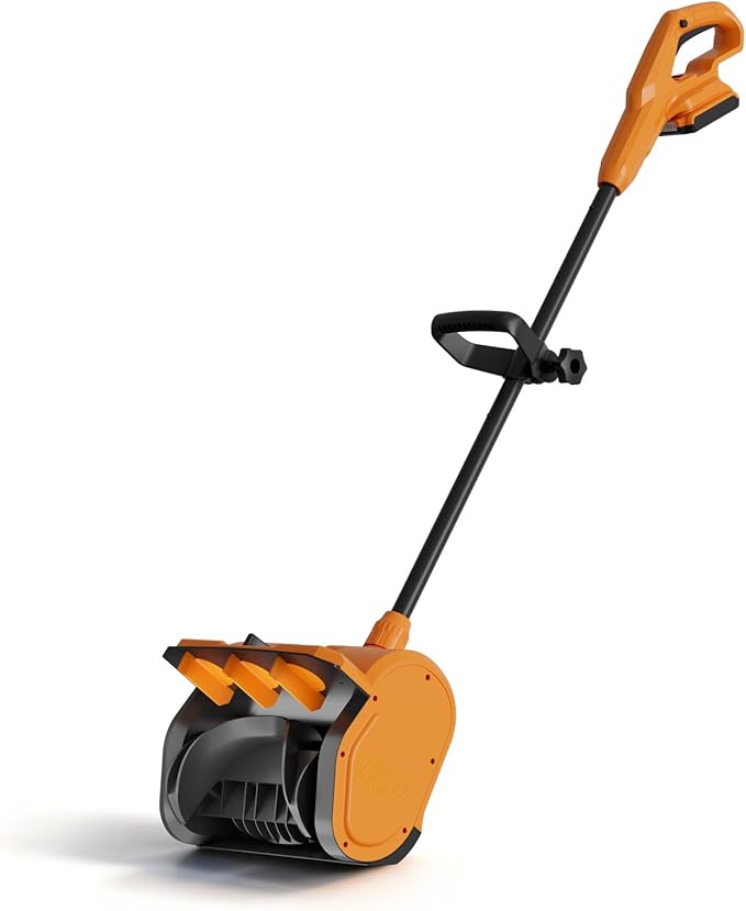 Electric Snow Shovel-Cordless Snow Removal Kit with Direction Plate & Dual-Safety Switch,Max 10" Throw Distance