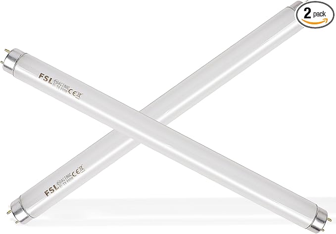 Lulu Home 2 Packs Bug Zapper Replacement Bulbs, 13" L 10W T8 Light Tubes for 20W Electric Mosquito Killer, Lamp Bulbs Emitting 365nm Light to Attract Gnats, Moths and Flying Insects