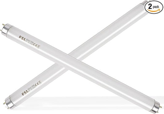 Lulu Home 2 Packs Bug Zapper Replacement Bulbs, 13" L 10W T8 Light Tubes for 20W Electric Mosquito Killer, Lamp Bulbs Emitting 365nm Light to Attract Gnats, Moths and Flying Insects