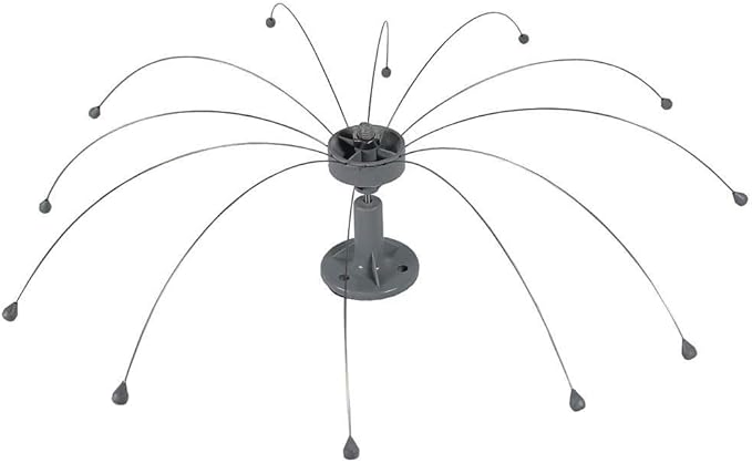 Bird Barrier Daddi Long Legs - 8 Ft | Scare Birds Away with Innovative Bird Spider Design | Bird Deterrent for Outside | Easy Installation on Roofs, Boats & HVAC Units | Durable Stainless Steel/Delrin